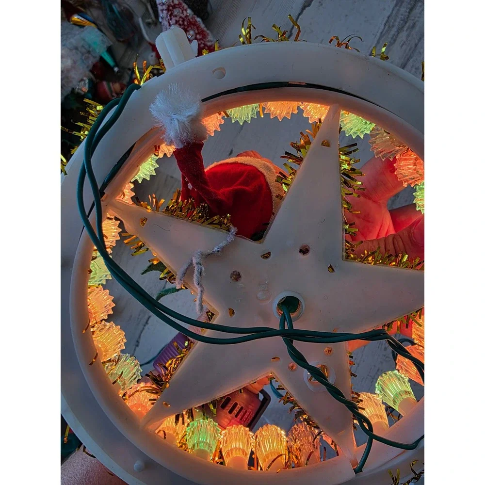 Light up star pixie Xmas decor elf